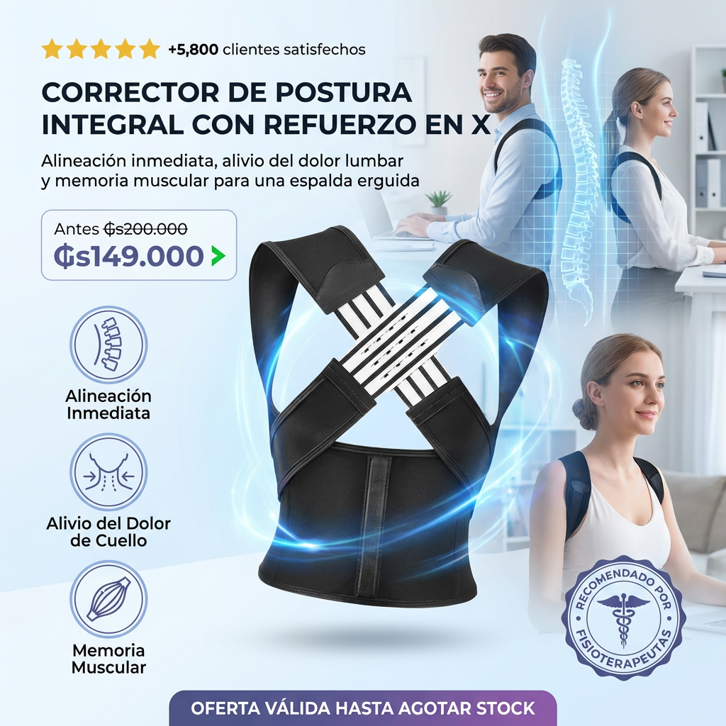 🧍♂️✨ PostureFlex Pro – Mejor postura, mejor vida