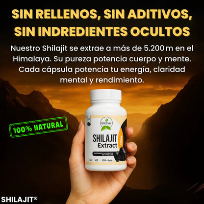 Hercules Shilajit® ORIGINAL - 60 Cápsulas  –  Energía, Vitalidad y Testosterona Natural