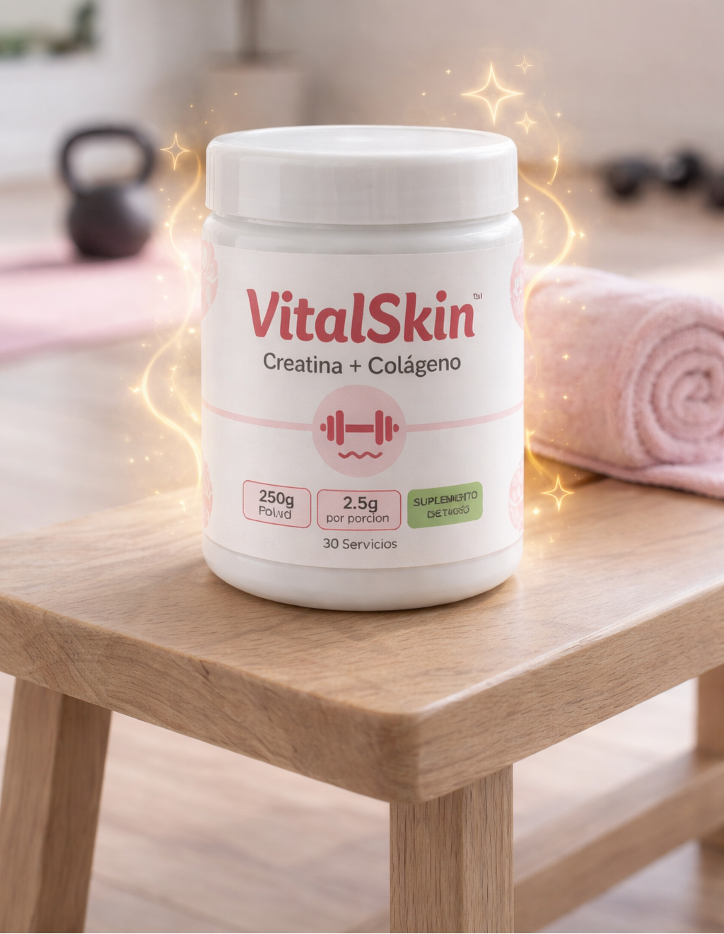 Creatine for Woman™: Creatina + Colageno - Fórmula Especial para Glúteos, Busto y Tonificación Femenina