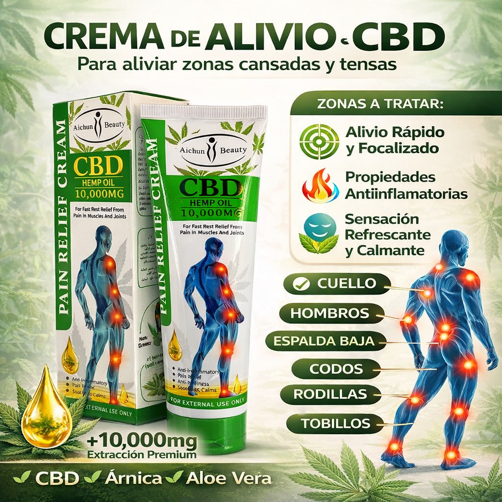 Crema analgésica con CBD - Para aliviar el dolor 100 ml