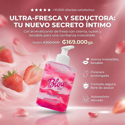 Gel aromático para ingle Blow Girl 320 ml - Fresa con crema