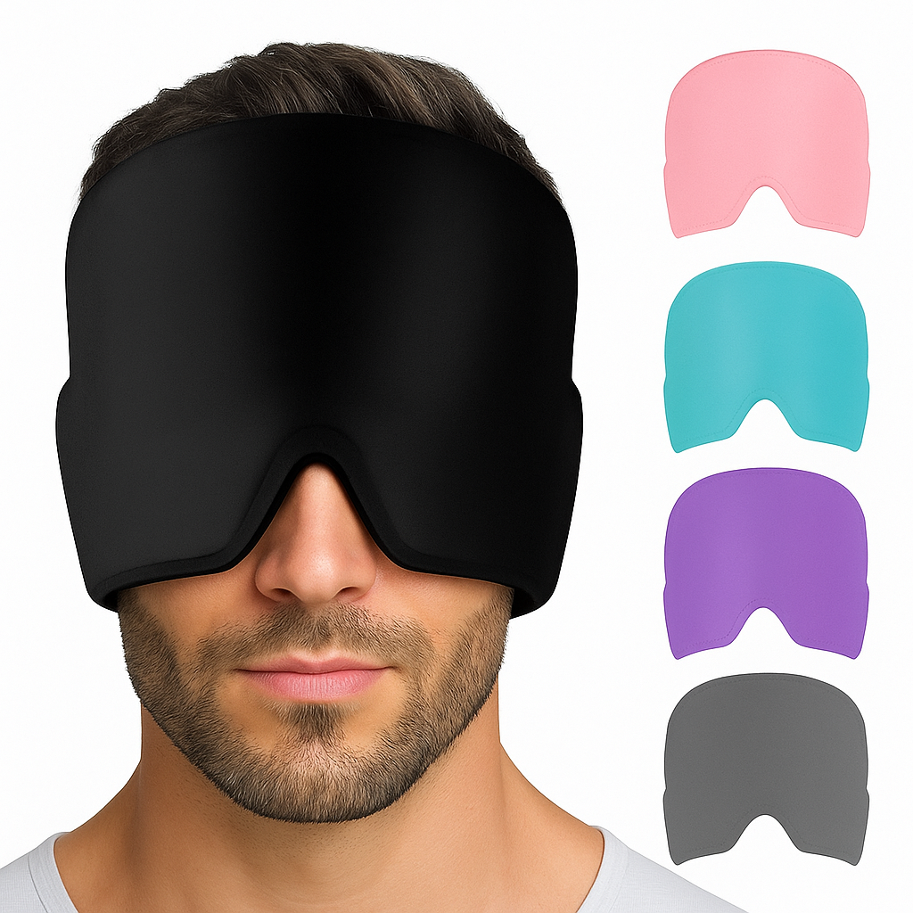 GORRO  DE GEL FRIA PARA DOLOR  DE CABEZ