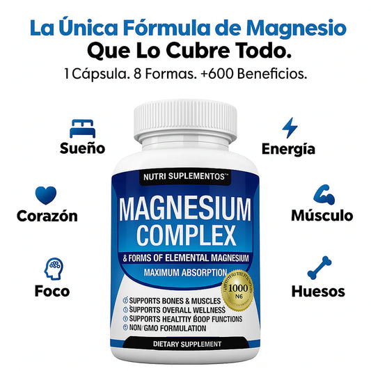 Magnesio Complex ™ l Complejo de magnesio 8 en 1