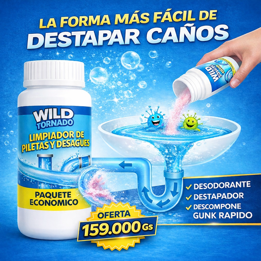 Wild Tornado® | Destapa Cañerías Rápido y Fácil