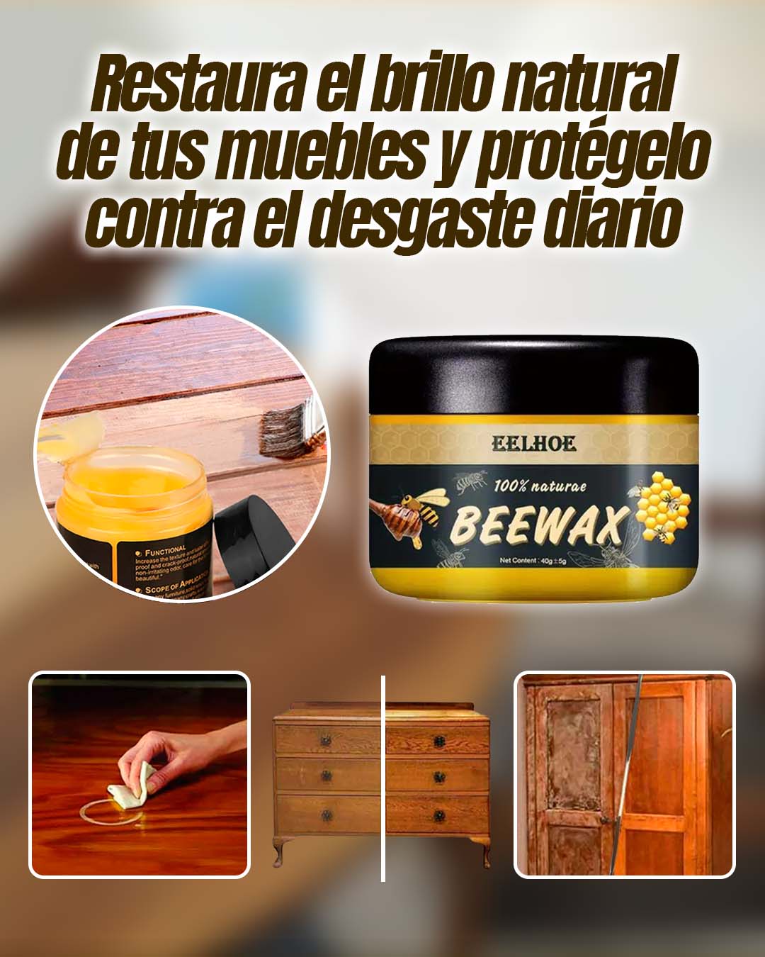 Cera Restaurador Multifuncional BEEWAX