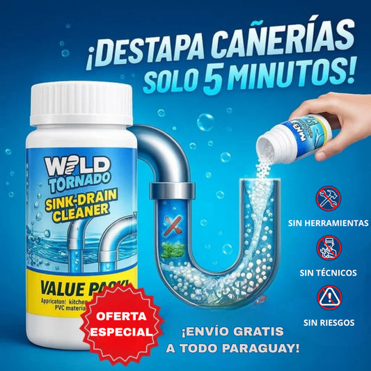 Wild Tornado® | Destapa Cañerías Rápido y Fácil