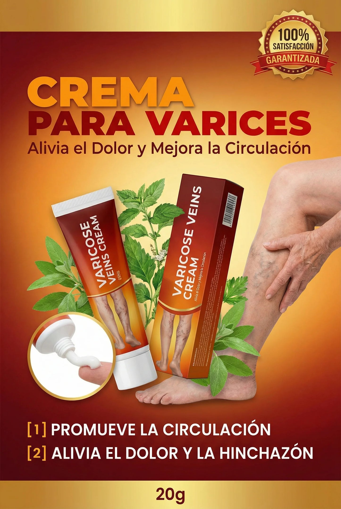 VenaFlow® | Tratamiento Renovador de Piernas: Adiós a las Arañitas y Várices