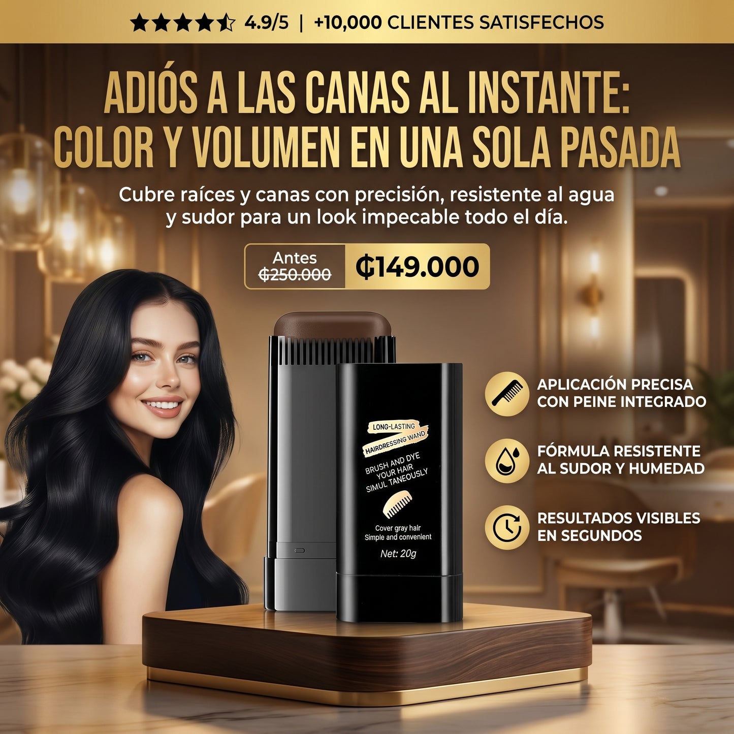 CUBRE CANAS EN BARRA - “Adiós Canas en 30 Segundos”