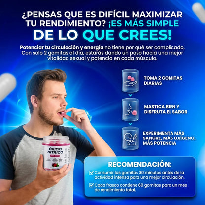 NitroBerry Boost – Gomitas de Óxido Nítrico Sabor Fresa